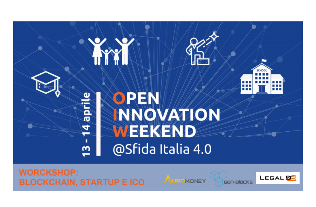 Open Innovation Weekend – Blockchain e ICO: utilizzi concreti per le start up
